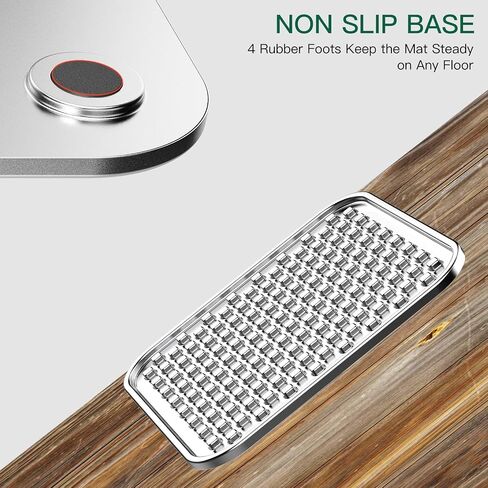 Stainless Steel Large Lick Mat for Dogs & Cats, Chew-Proof Slow Feeder, Anxiety Reducer, Whisker-Friendly for Cats, Non-Slip Heavy Duty Base, Raw Feeding Pad, Dishwasher Safe [Single] in Kuwait