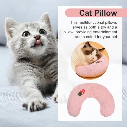 وسادة على شكل حرف U للحيوانات الأليفة ، وسادة تهدئة للحيوانات الأليفة الناعمة والرقيقة ، ونصف دونات الحضن بنمط تطريز لطيف ، يمكن أن تدعم رقبة الحيوانات الأليفة ، والآلة ، ومناسبة للقطط والكلاب والحيوانات الأليفة الأخرى in Kuwait