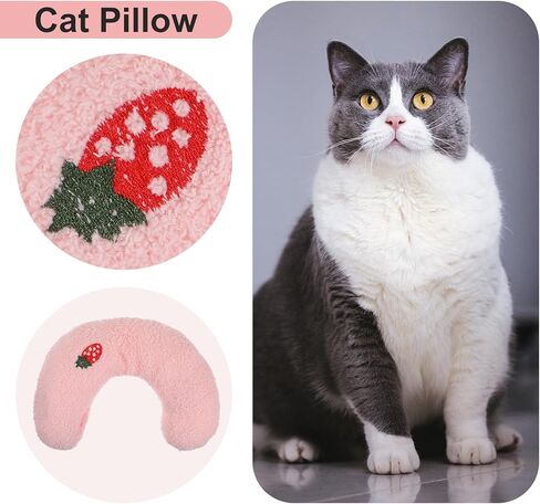 وسادة على شكل حرف U للحيوانات الأليفة ، وسادة تهدئة للحيوانات الأليفة الناعمة والرقيقة ، ونصف دونات الحضن بنمط تطريز لطيف ، يمكن أن تدعم رقبة الحيوانات الأليفة ، والآلة ، ومناسبة للقطط والكلاب والحيوانات الأليفة الأخرى in Kuwait