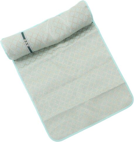 EMUKOEP Summer Dog Cooling Mat with Pillow Portable Cooling Mat Portable Soft Bed Pet Sleeping Mat (Green Gold XL) in Saudi Arabia