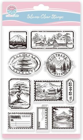 GLOBLELAND Vintage Trains Clear Stamps for Card Making Decorative Words Background Steam Car Transparent Silicone Stamps for DIY Scrapbooking Supplies Embossing Paper Card Album Decoration Craft in Saudi Arabia