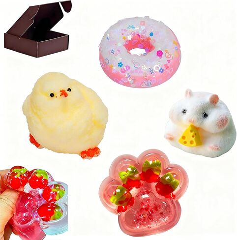 4pcs taba squishy ، cat paw super toys soft toys ، حداثة لتخفيف الإجهاد للقلق ، مثالية للإجهاد والقلق لعبة الاسترخاء in Saudi Arabia