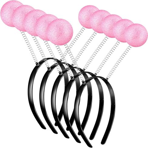 meekoo 5 Pieces Halloween Martian Alien Headband Funny Alien Antenna Headband Head Boppers for Halloween Supplies and Costume Accessory Party Silver in Saudi Arabia