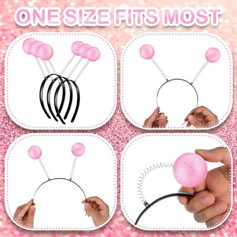 meekoo 5 Pieces Halloween Martian Alien Headband Funny Alien Antenna Headband Head Boppers for Halloween Supplies and Costume Accessory Party Silver in Saudi Arabia