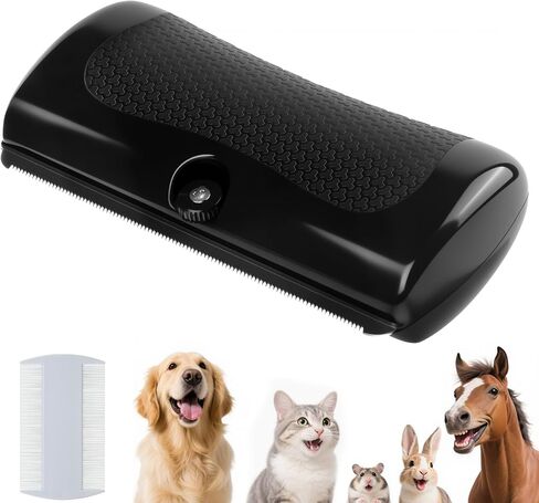 Deseshedding Dog Brush & Pet Hair Remover Combs - أداة الاستمالة للقطط ، الكلاب ، الأرانب ، الخيول ، الهامستر | حكة الإغاثة والهدية لمحبي الحيوانات الأليفة in Kuwait