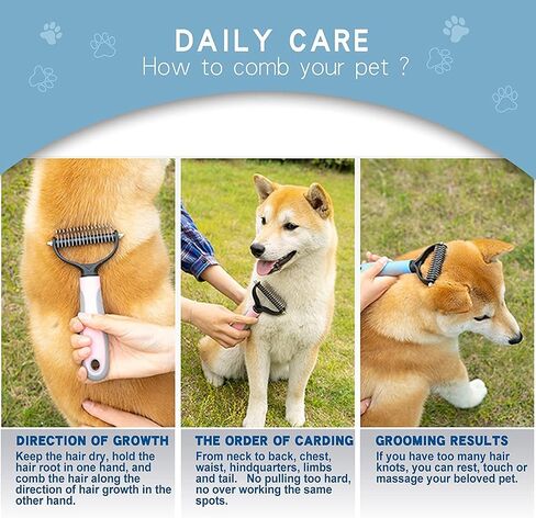 Pet Grooming Brush Effectively Reduces Shedding by Up to 95% Professional Deshedding Tool for Dogs and Cats in Saudi Arabia