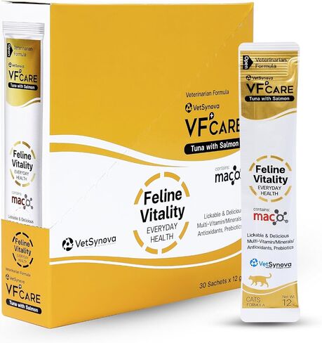 مكملات القط القطط Vitality Cat-عجينة قابلة للشفاء لدعم المناعة والقطط التخلص من حساسية الجلد-متعدد الفيتامينات اليومية مع أوميغا 3 ، البيوتين ، البروبيوتيك ، ماك ، توراين-30 كيس in Saudi Arabia