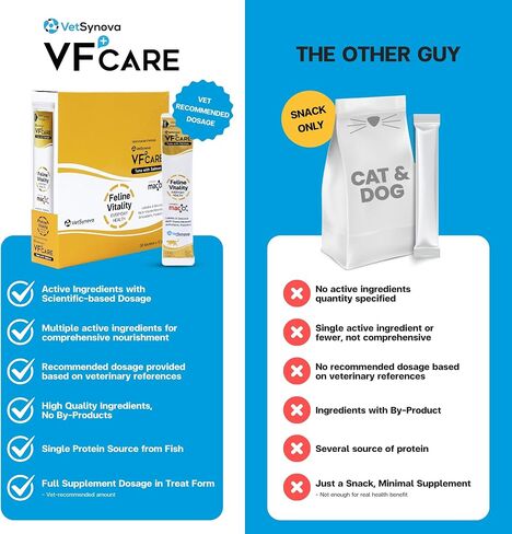 مكملات القط القطط Vitality Cat-عجينة قابلة للشفاء لدعم المناعة والقطط التخلص من حساسية الجلد-متعدد الفيتامينات اليومية مع أوميغا 3 ، البيوتين ، البروبيوتيك ، ماك ، توراين-30 كيس in Saudi Arabia