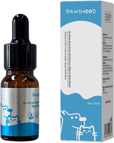 Waterless No-Rinse Pet Shampoo, Essence & Conditioner for Dogs, Puppies & Cats - Natural Pomegranate Scent - Dry, Soothes Itchy Skin, Hydrates Coat, Fits Pet Steam Brush in Saudi Arabia