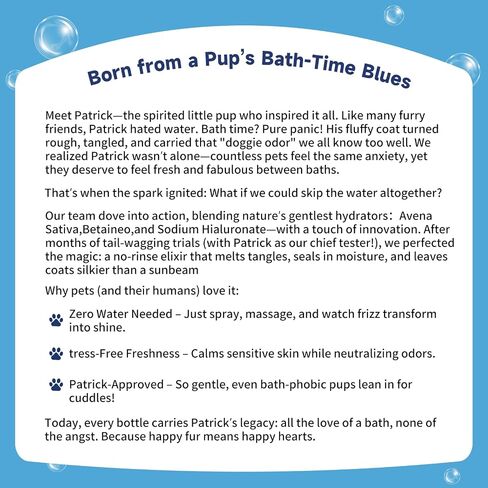 Waterless No-Rinse Pet Shampoo, Essence & Conditioner for Dogs, Puppies & Cats - Natural Pomegranate Scent - Dry, Soothes Itchy Skin, Hydrates Coat, Fits Pet Steam Brush in Saudi Arabia