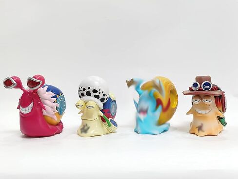 Thcbme Anime Action Figures Den Den Mushi Cute Figures Transponder Snail Phone Bug PVC Figures Model Collection Ornaments (Ace) in Saudi Arabia