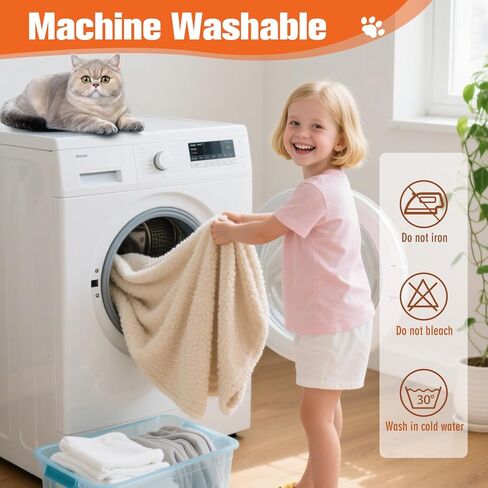 Cat Blanket for Small Dogs Puppy Cat, 16" x 24" Grey/Beige Pack 2, Soft Warm Sherpa Fleece Cat Blanket Washable in Kuwait