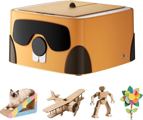 Cardboard Cutter for Cat - 3D Printed Card Board Cutter DIY Cat Scratchers Cardboard Strip Tool Machine for Making Cat Scratching Board Cat Bed in Kuwait