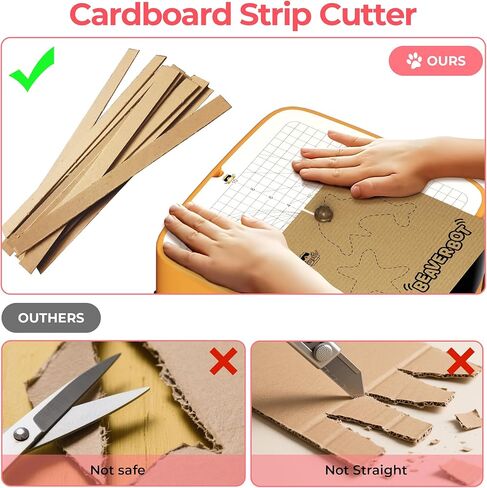 Cardboard Cutter for Cat - 3D Printed Card Board Cutter DIY Cat Scratchers Cardboard Strip Tool Machine for Making Cat Scratching Board Cat Bed in Kuwait