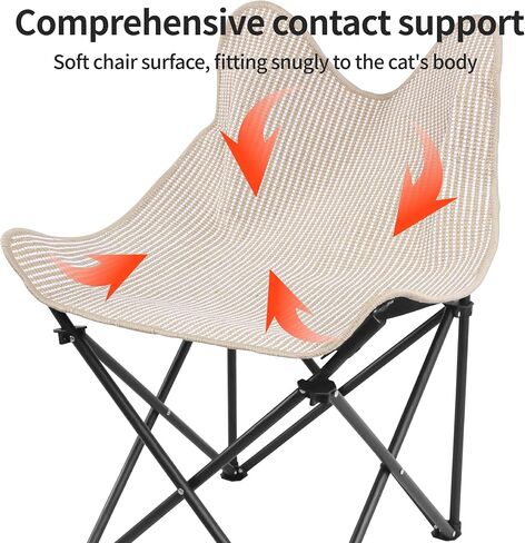Cat Scratcher Pad for Indoor Outdoor Foldable Portable Cats Camping Seat Durable Resting Pet Chair in Saudi Arabia