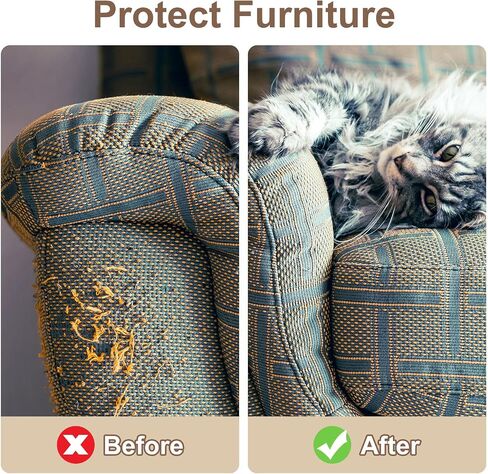 حصيرة خدش Cat ذاتية Uxcell ، 1 لفة 236 "× 236" واقي الأريكة من مخالب القط لأريكة DIY والجدار والأبواب وقطع حصيرة سجاد لدان خدش CAT ، الأسود in Saudi Arabia