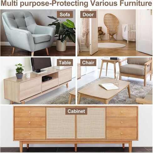 حصيرة خدش Cat ذاتية Uxcell ، 1 لفة 236 "× 236" واقي الأريكة من مخالب القط لأريكة DIY والجدار والأبواب وقطع حصيرة سجاد لدان خدش CAT ، الأسود in Saudi Arabia