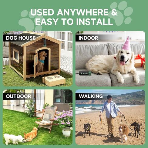 Bokky 6 -in -1 جهاز مكافحة النباح للكلاب مع بواعث سونيك 3x قابلة للتحويل مكوّنة للماء رادع من 4 رؤوس بالموجات فوق الصوتية يصل طولها إلى 32 قدمًا - آمنة لتدريب الكلاب - داخلي وخارجي in Kuwait