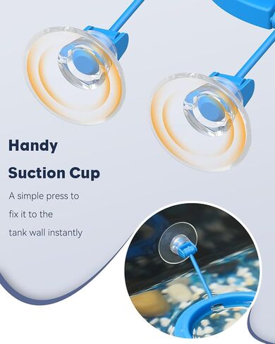 Pawfly 2 Pcs Fish Feeding Ring for Aquarium – Round and Square Floating Food Feeder with Suction Cup for Betta, Goldfish, Guppy, Turtle & Small Fish in Kuwait