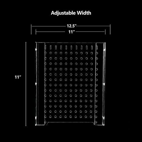 Acrylic Fish Tank Divide75/125Gallon Tank Divider,Adjustment Clear Fish Tank Separator Set with Suction Cups (75/125Gallon) in Kuwait