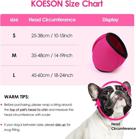 Koeson Dog Hodie - لا توجد لفات أذن تهتز للكلاب ، وحماية من القلق وحماية من الضوضاء ، وغطاء أذن الحيوانات الأليفة المقاومة للماء للألعاب النارية ، والاستمالة ، والعواصف الرعدية ، والسباحة ، والاستحمام ، والرمادي L. in Kuwait