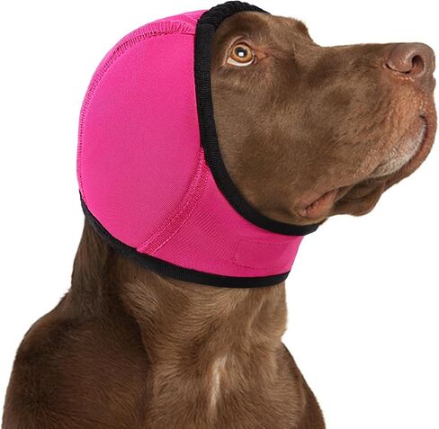 Koeson Dog Hodie - لا توجد لفات أذن تهتز للكلاب ، وحماية من القلق وحماية من الضوضاء ، وغطاء أذن الحيوانات الأليفة المقاومة للماء للألعاب النارية ، والاستمالة ، والعواصف الرعدية ، والسباحة ، والاستحمام ، والرمادي L. in Kuwait