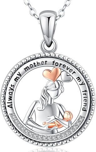 قلادة قلب أمي ، قلادة أبي قلادة قلادة قلادة قلادة مع بلينغ بلينغ راينستونز لعيد ميلاد هدايا عيد الميلاد in Kuwait