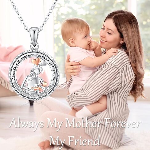 قلادة قلب أمي ، قلادة أبي قلادة قلادة قلادة قلادة مع بلينغ بلينغ راينستونز لعيد ميلاد هدايا عيد الميلاد in Kuwait