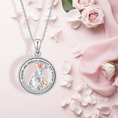 قلادة قلب أمي ، قلادة أبي قلادة قلادة قلادة قلادة مع بلينغ بلينغ راينستونز لعيد ميلاد هدايا عيد الميلاد in Kuwait