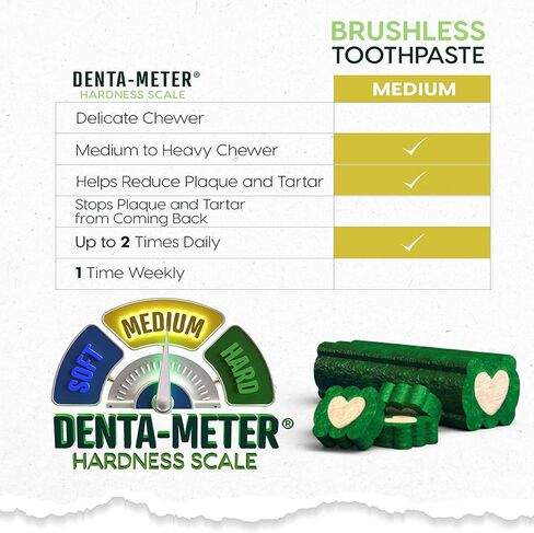 Ark Naturals معجون الأسنان بدون فرش ، ومضغ أسنان الكلاب للسلالات المتوسطة ، والتنفس الناتبي in Kuwait