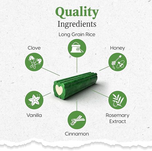 Ark Naturals معجون الأسنان بدون فرش ، ومضغ أسنان الكلاب للسلالات المتوسطة ، والتنفس الناتبي in Kuwait