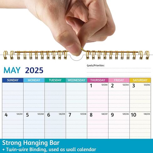 تقويم الحائط 2024-2025 - أبريل 2024 - سبتمبر 2025، تقويم الحائط 2024-2025، 18 تقويمًا شهريًا، 12 × 17 بوصة، تقويم 2024-25 مع كتل كبيرة، ورق سميك، العطلات، المهام والملاحظات، رائع للاستخدام تنظيم in Saudi Arabia