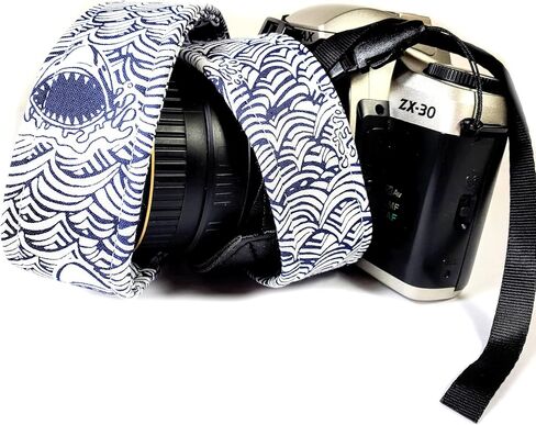 حزام كاميرا لدغة القرش ، حزام كاميرا موجة أسماك القرش لجميع كاميرا DSLR Universal Camera Camera وحزام الكتف ملحق للمصورين هدية للرجال والنساء المصورين in Saudi Arabia