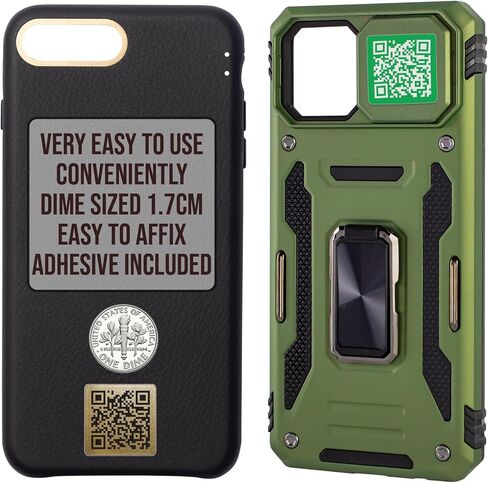 رابط ملحق كود QR Case Case إلى صفحة QR عبر الإنترنت وأضف الصور والملاحظات الرقمية ، وتخصيصها كهدية مع رسالة. (فضي) in Saudi Arabia