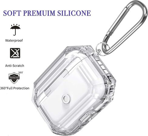 Custom Name Case For Airpods 2 Pro with Keychain Protective Personalized with Name Bee Bumblebee pods 12 Case AP66 in Saudi Arabia