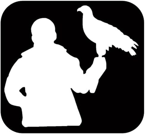 Falconry No Hood TP 626 Sticker 6 "قفازات صقر بيردز من فريسة أجراس سترة in Saudi Arabia