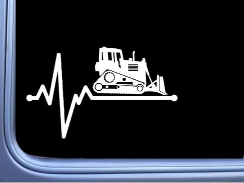Bulldozer Lifeline sticker OS 198 vinyl 6" Decal dozer in Saudi Arabia