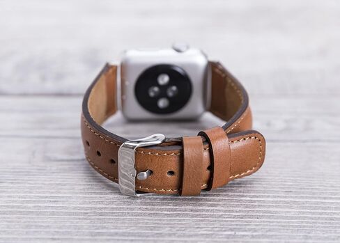 فرقة ألوان تان جلدية كاملة للحبوب لشركة Apple Watch in Saudi Arabia