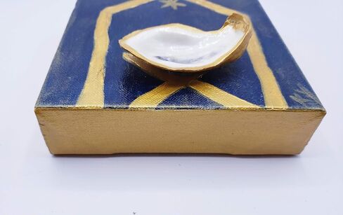 أويستر قذيفة المهد على القماش - عيد الميلاد in Saudi Arabia
