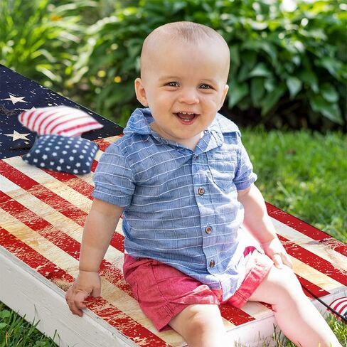 Cornhole Board Wraps and Decals Cornhole Wraps for Boards - 25+ Designs Set of 2 Corn Hole Decal, Professional Vinyl Cornhole Decal for Boards Covers Sticker Cornhole Vinyl Wraps (Betsy Ross Flag) in Saudi Arabia