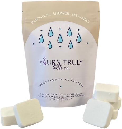 Patchouli Shower Steamers, Aromatherapy Shower Steamers, Shower Tablets Aromatherapy, Shower Steamers with Essential Oils, Shower Bombs Made in the USA, Stress Relief and Self Care, Self Care Gifts in Saudi Arabia