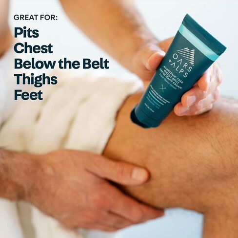 Oars + Alps Whole Body Deodorant Cream For Men - Multi-Action Odor Defense - Aluminum Free, Baking Soda Free, Anti-Chafe - 2.5 Ounce Tube - Fresh Ocean Splash in Saudi Arabia
