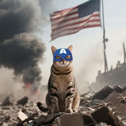 Cat Bat Mask Action Assumes Accessories for Cats ، Cat Bat Cosplay Apparel (Medium ، Blue Captain) in Kuwait