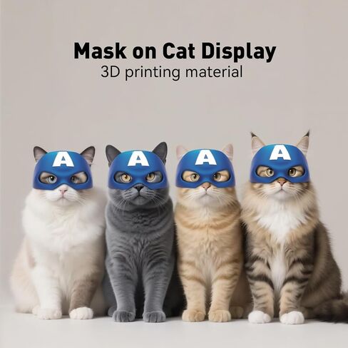 Cat Bat Mask Action Assumes Accessories for Cats ، Cat Bat Cosplay Apparel (Medium ، Blue Captain) in Kuwait