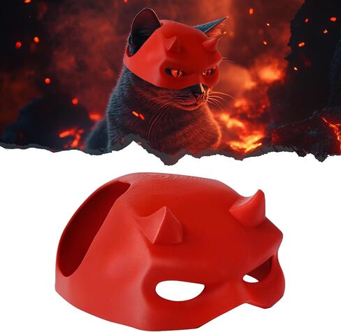 Cat Bat Mask Action Assumes Accessories for Cats ، Cat Bat Cosplay Apparel (Medium ، Blue Captain) in Kuwait