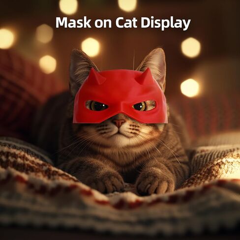 Cat Bat Mask Action Assumes Accessories for Cats ، Cat Bat Cosplay Apparel (Medium ، Blue Captain) in Kuwait