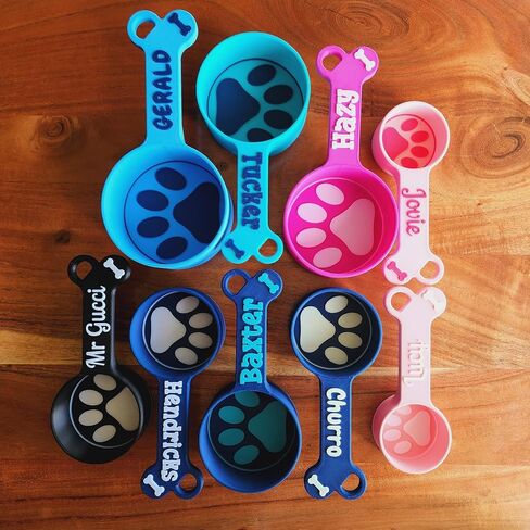 Personalized Dog Food Scoop, Pet Food Measuring Cup with Name, Kibble Scoop (7 oz - 7/8 cup) in Kuwait