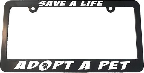 Save a Life Adopt a Pet License Plate Frame Holder in Saudi Arabia