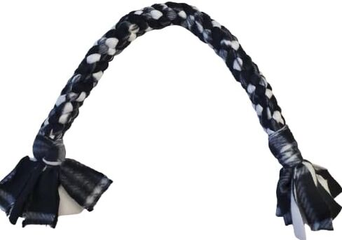 Dog Puppy Tug Pull Rope Rope Play Date Interactive Entertaining Huchice Fleece Square Braid (Black) in Saudi Arabia