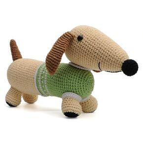 Dachshund Puppy Crochet Doll Handmade Amigurumi Plush Toy VAC in Saudi Arabia
